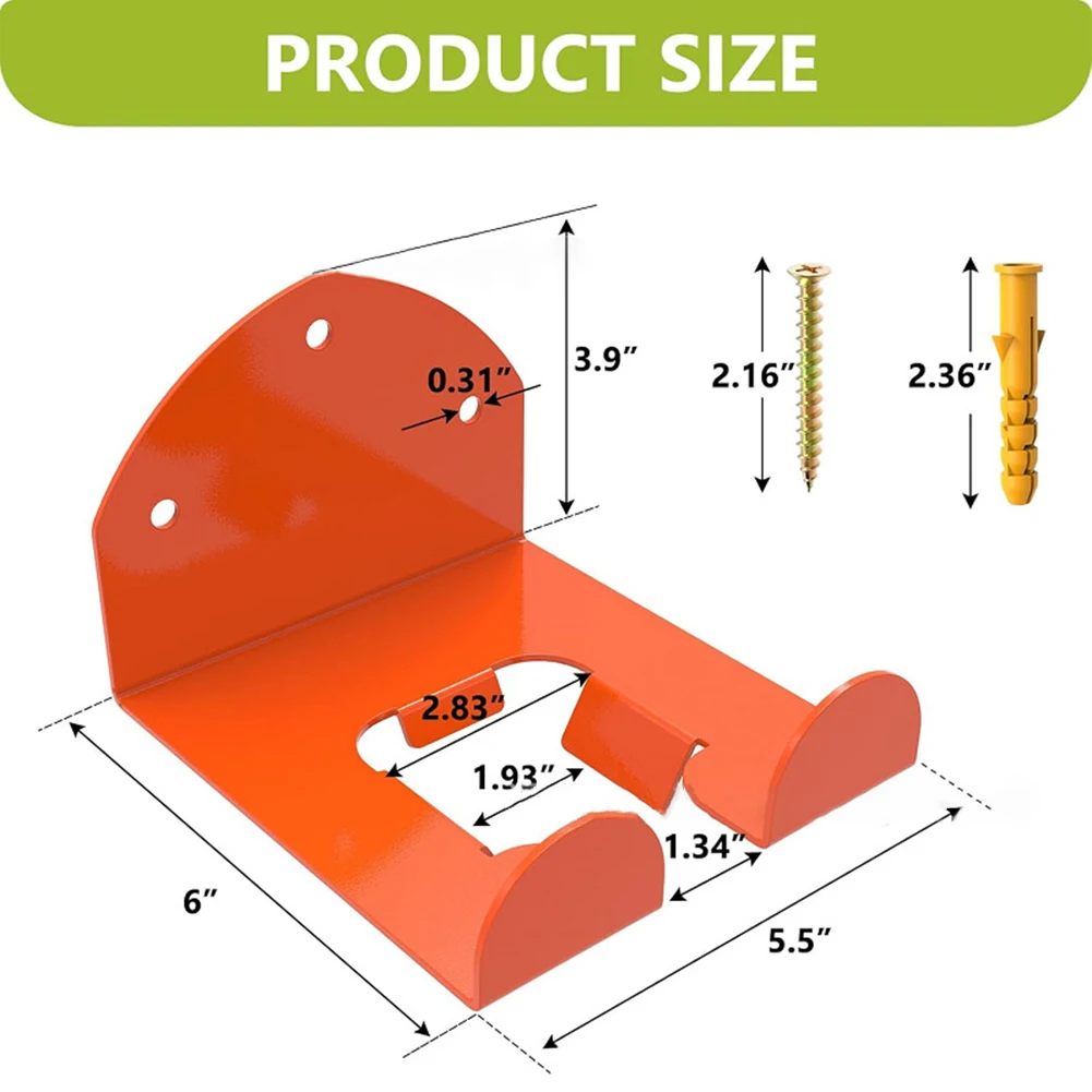 1pc Trimmer Rack Garden Power Tool Organizer Hanger Wall Mounted Garages Storage For Hedge Trimmer Garden Tools