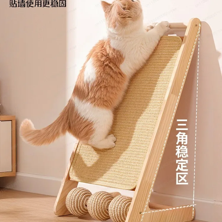 厚みのあるサイザル麻縄の猫用爪とぎボードパッド、猫の爪とぎ柱