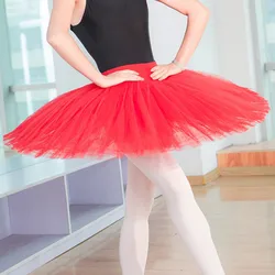 Professional Platter Tutu Black White Red New Ballet Dance Costume For Women Tutu Ballet Adult Ballet Dance Skirt With Underwear