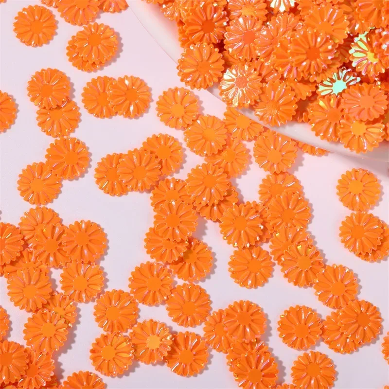 50g/Beutel 9mm Gänseblümchen-Pailletten - Glitzerflocken für Schleimfüllung, Nagelkunst & Handyhüllen-Deko, DIY Harz-Bastelzubehör – Detail 13