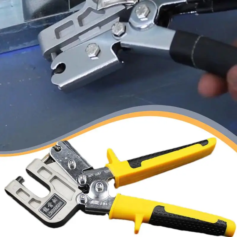 Keel Pliers Stud Crimper Clamp Crimper Metal Punching Clamp Handle Stud Crimping Pliers Alloy Cutting Head For Home Fixing