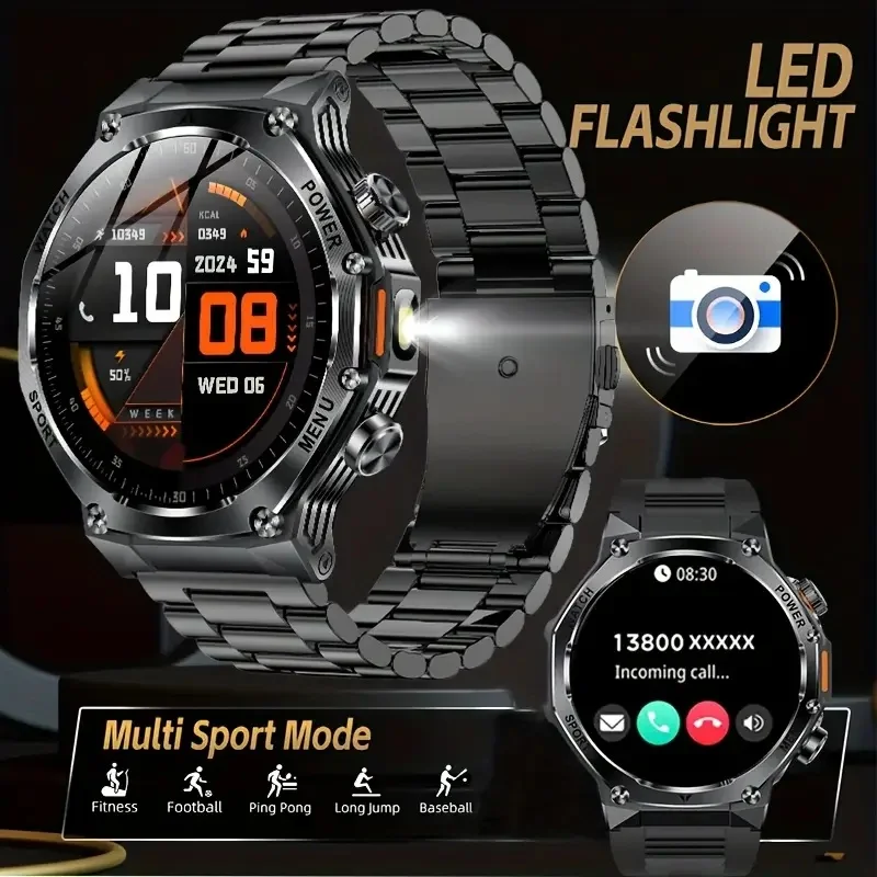 

LIGE Fashion 1,8-дюймовый экран 390*390 для мужчин, умные часы, аккумулятор 800 мАч, Bluetooth, звонок, монитор сердечного ритма и здоровья, водонепроницаемые умные часы