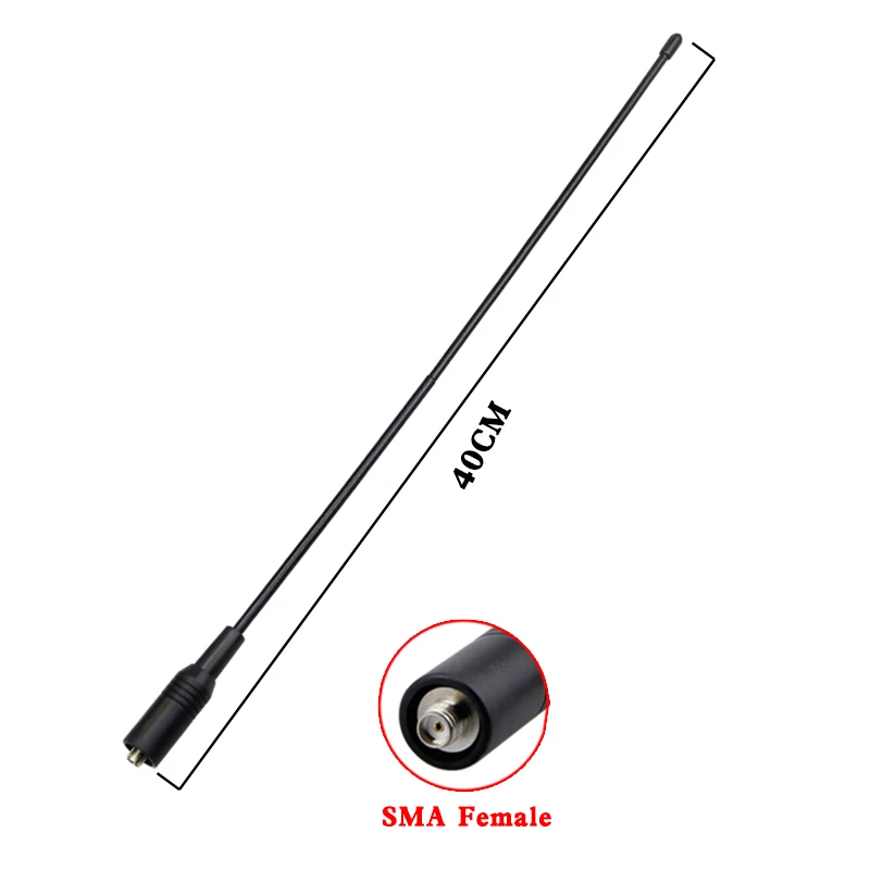 771 Dual Band Antenna VHF/UHF Radio Flexible Whip Antenna 144M/430M SMA Female for Baofeng Kenwood PUXING WOUXUN Walkie-Talkie