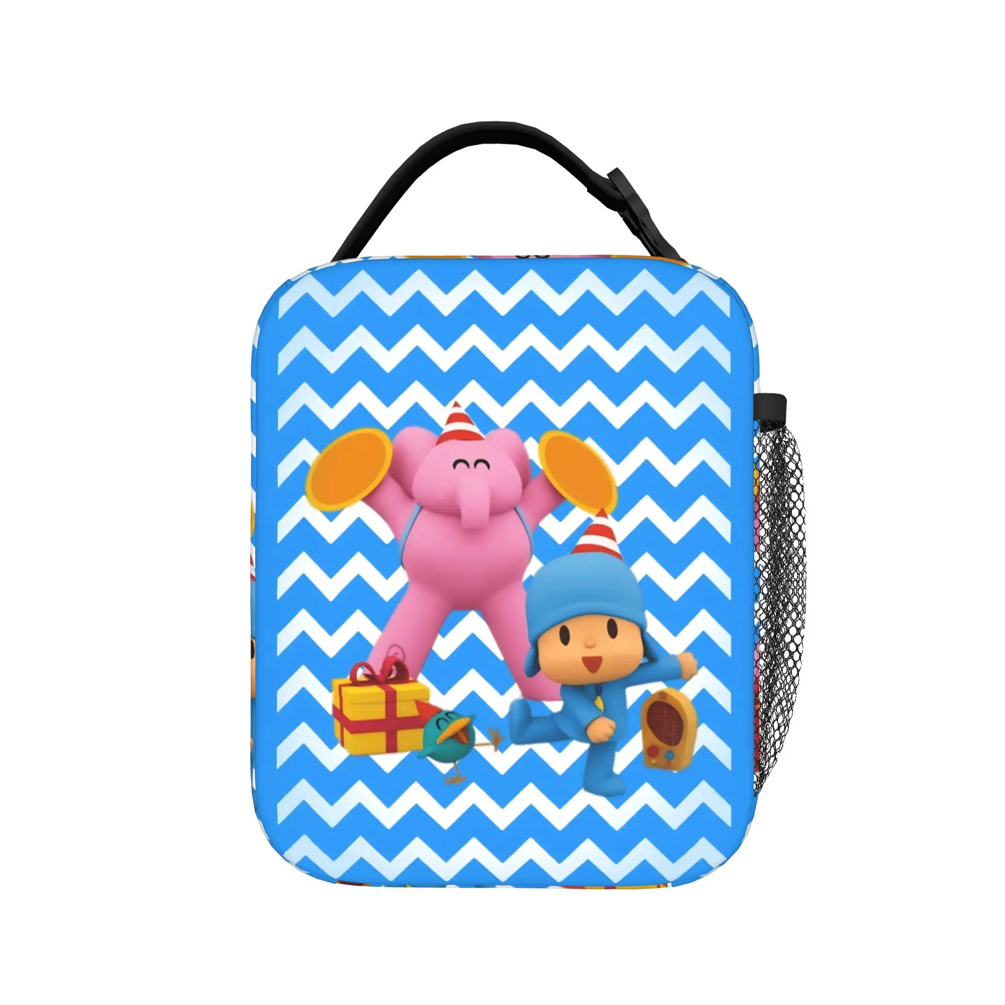 Pocoyoed Comedy Cartoon Insulated Lunch Bag Thermal Bag Reusable,Lunch Container High Capacity Tote Lunch Box Food Handbags