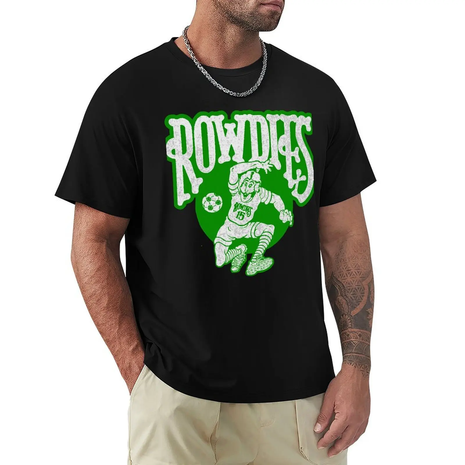 Defunct Tampa Bay Rowdies 1975 T-Shirt Quick Dry Sports Short Sleeve Tee