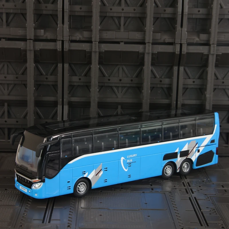 1:30 simulação cidade ônibus de negócios liga modelo de carro portas podem abrir brinquedos de ônibus infantil podem ser dados como presente de aniversário para amigos