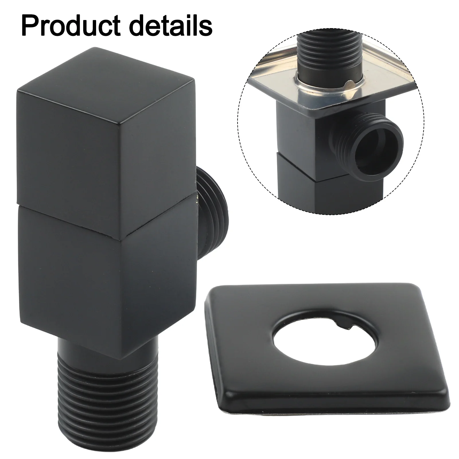 For Low Medium High Water Pressure System Angle Valve Thickened Material Wall Mounted 0.8 MPa Anti-Rust Quarter Turn Convenient
