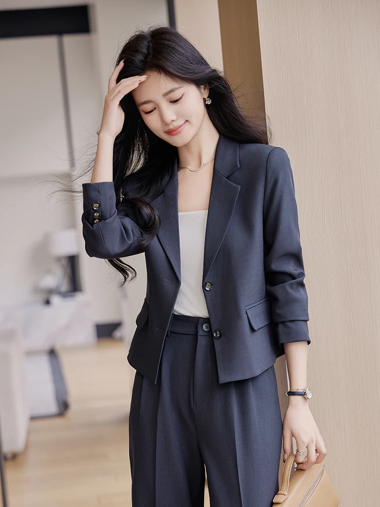 Cé marron ort ensemble de costume femmes décontracté élégance professionnel ort Sle Western manteau printemps automne saison Faion Design