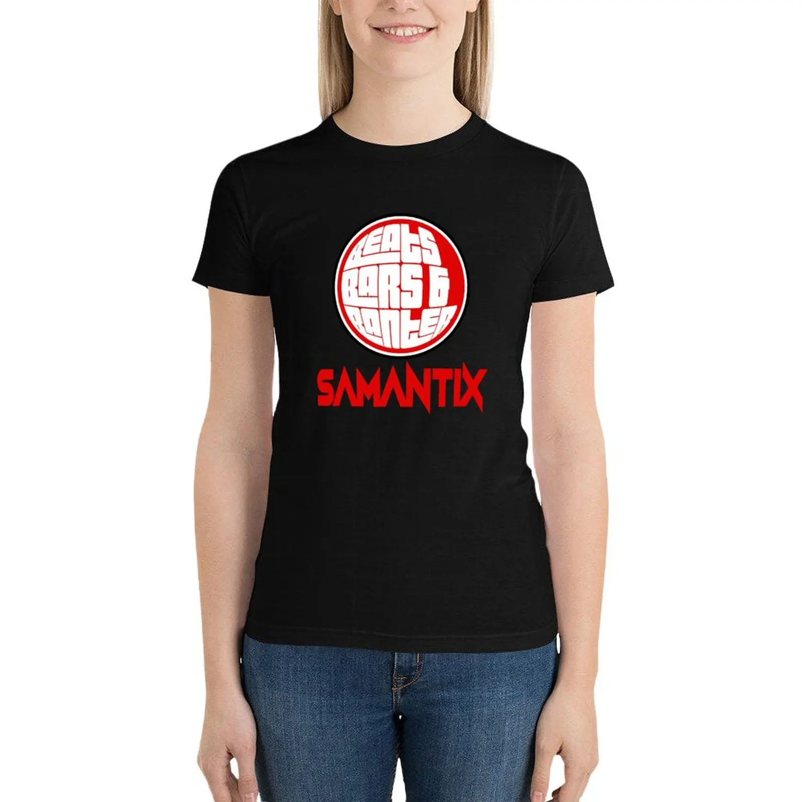 Beats, Bars & Banter - SAMANTIX T-Shirt cute clothes vintage clothes oversized workout shirts for Women image 4