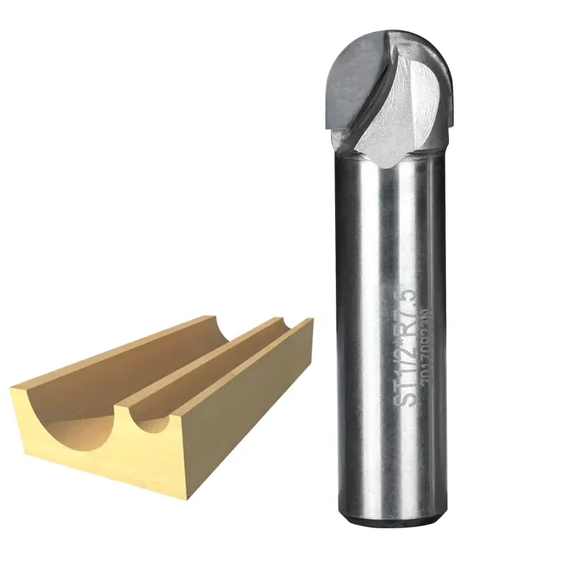 Hu Hao PCD Core Box Router Bit Woodworking Diamond Round Bottom Drill Bit R Groove Milling Cutter for Wood H22060408