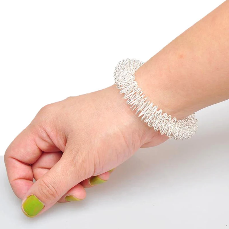 Bracelet Anti-Anlande pour Adulte, Anneau d\'Acupression, Énergie, Souligné