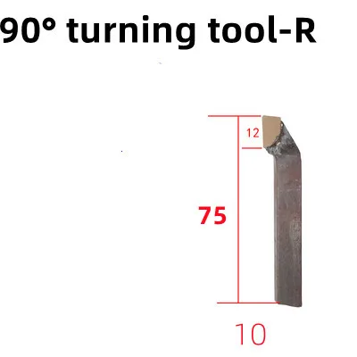 10mm Hartmetall-Schweißspitzen für CNC-Drehwerkzeuge, Drehmeißel, Schweißeinsätze für Aluminium, Metall, Stahl, Eisen – Detail 5