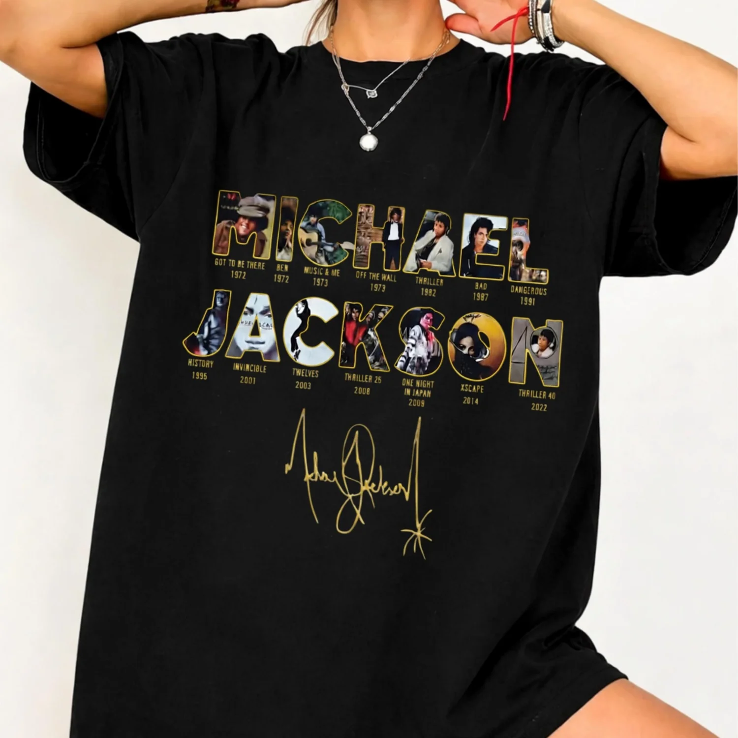 2026 Michael Jackson 90s Retro Graphic T-Shirt,kids/Unisex Cotton Streetwear Top,Music Lover Gift