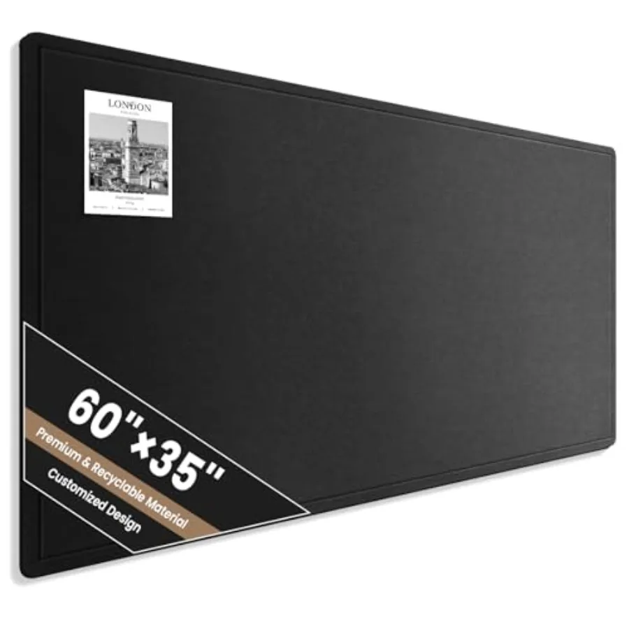 

Большая фетровая пробковая доска для объявлений 60 x 35 дюймов с 40 кнопками, складная, для фотографий, самоклеящаяся