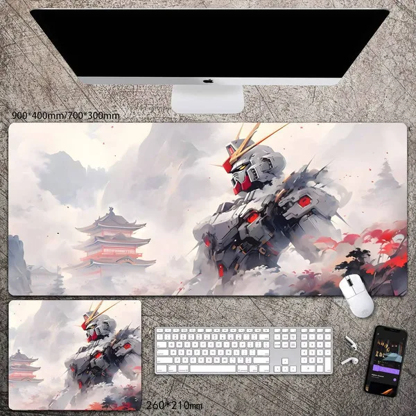 

Anime National Style Gundam Mouse Extra Large Gaming Keyboard Pad Laptop Desk Mat For Men
