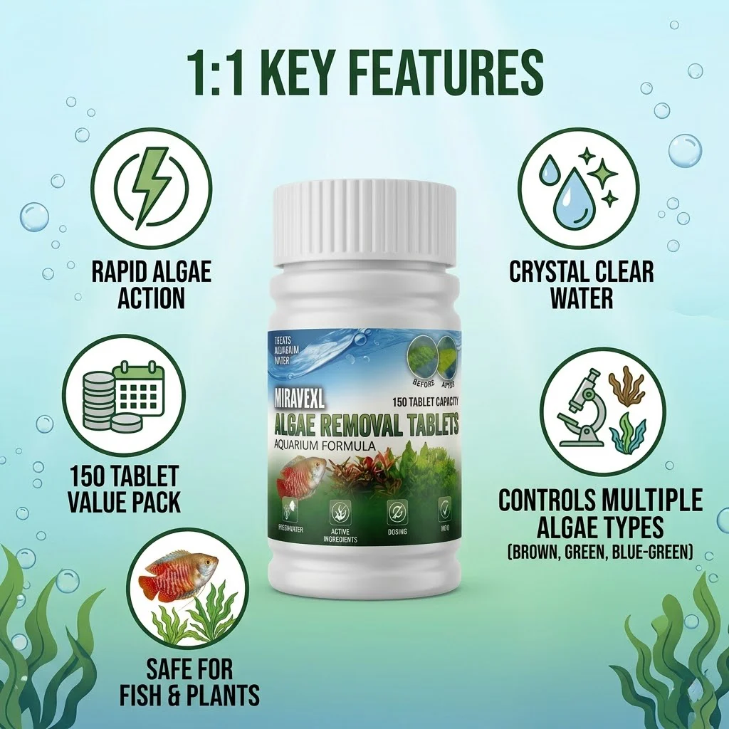 Aquarium Algae Control Tablets - Cleaner Fish Aquarium review and price