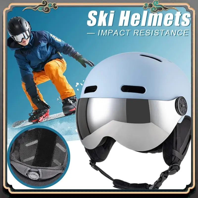 

M[55-58CM]Ski Helmets Windproof Snow Sports Helmet With Ear Protection Protective Helmet Skateboard Snowboard Durable