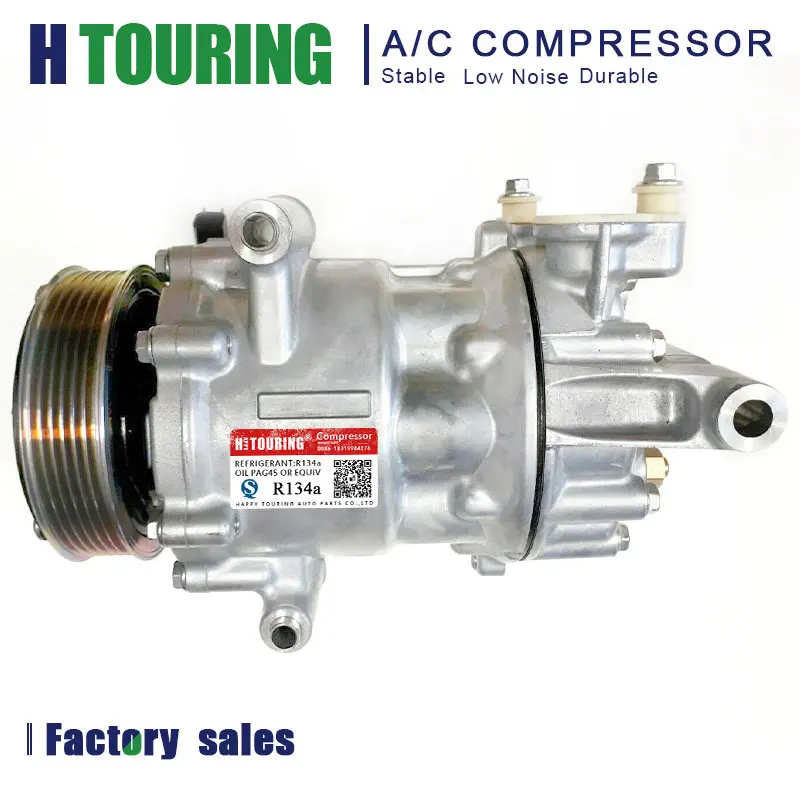 

7V16 AC Compressor For Citroen Jumper / Peugeot Boxer / Ford Transit 2.2 1578424 7C1119D629AA 8FK351334281V 1735914 9676552680