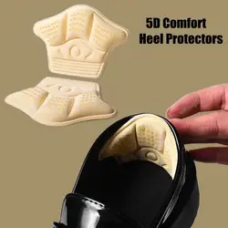 5D Comfort Heel Protectors Sneaker Shrinking Size Insoles Anti-wear Feet Shoe Pads Adjust Size High Heel Cushion Inserts