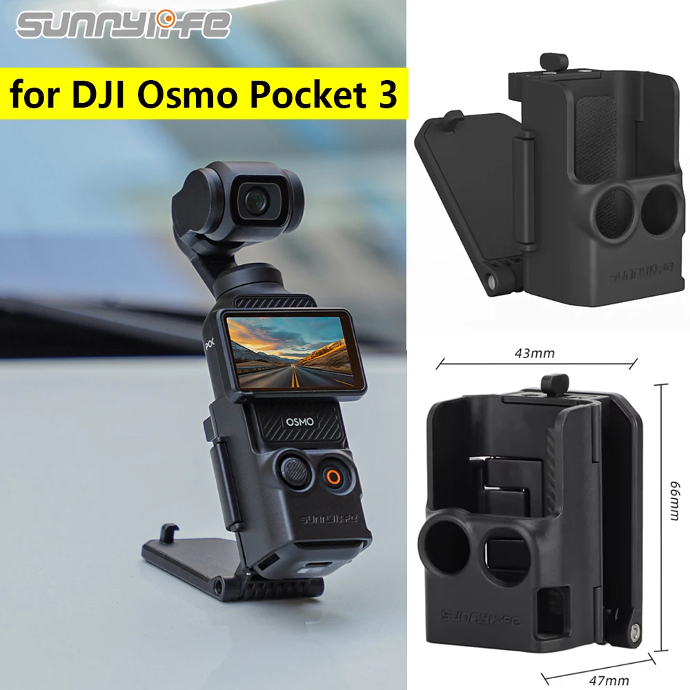 

Sunnylife Magnetic Mount for DJI OSMO POCKET 3 Clip Holder Mount Cycling/V-log/Tabletop Action for DJI Pocket 3 Camera Bracket
