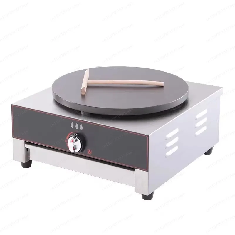 2-Plate Countertop Crepe Pancake Maker, Stainless Steel Crepe Machine, Gas Power machine Household, Core Motor PLC, Used Wood