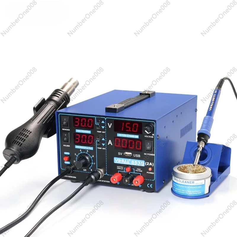 2A with USB Rework Station Welding Hot Air Rework Station 3 in 1 220V/110V 33*27*21CM