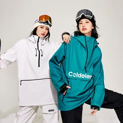 Winter Ski Hoodie Jacket Snowboarding Skiing Jacket Women Men Outdoor Waterproof Woman Snow Clothes Waterproof Windproof Jacket