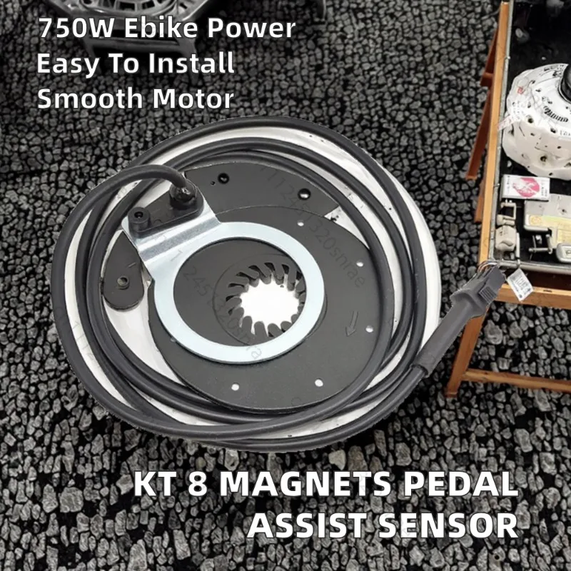 SM Connector KT 8 Magnet Pedal Assist Two Speed DC Brushless Hall Sensor Steel Electric Bike Replacement Parts