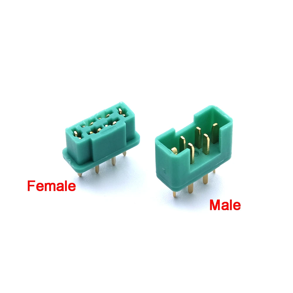 Amass-conector de enchufe macho y hembra MPX6 MPX de 6 pines, chapado en oro, 30A, para planeador RC, avión, Dron, juguetes, piezas de herramientas