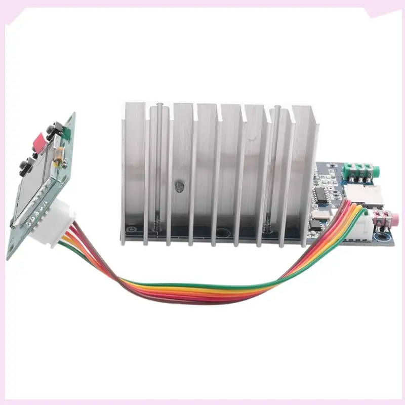 B24B 2X Assembled 0.5W-7W FM Transmitter Radio Station PLL Stereo Digital Frequency + LCD Digital Display Adjustable Volume