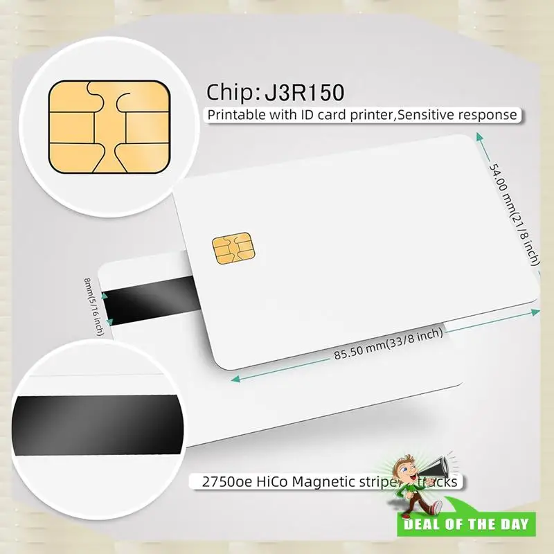 จัดส่งตลอด 24 ชั่วโมง J3R150 ชิป Java JCOP Card - UNFUSED Dual Interface Chip Java JCOP4 การ์ด, พร้อมฟังก์ชั่น EMV, 1 แพ็ค