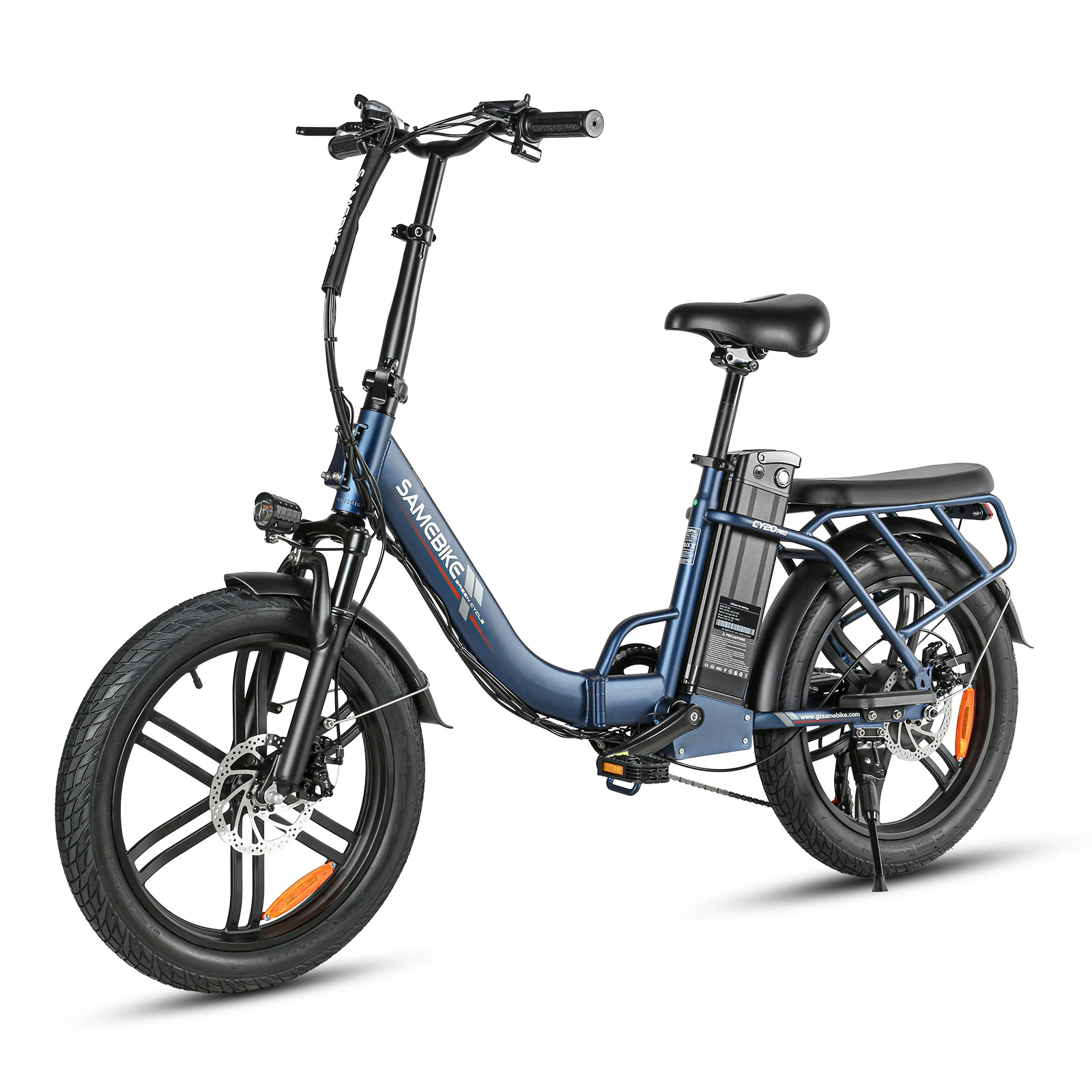 Samebike CY20 Pro Klappbares Elektrofahrrad Mit 48V 13Ah Abnehmbarem Akku, 20 Zoll E-bike Mountainbike für Erwachsene, 7-Gang, 25 km/h und Reichweite bis 100km