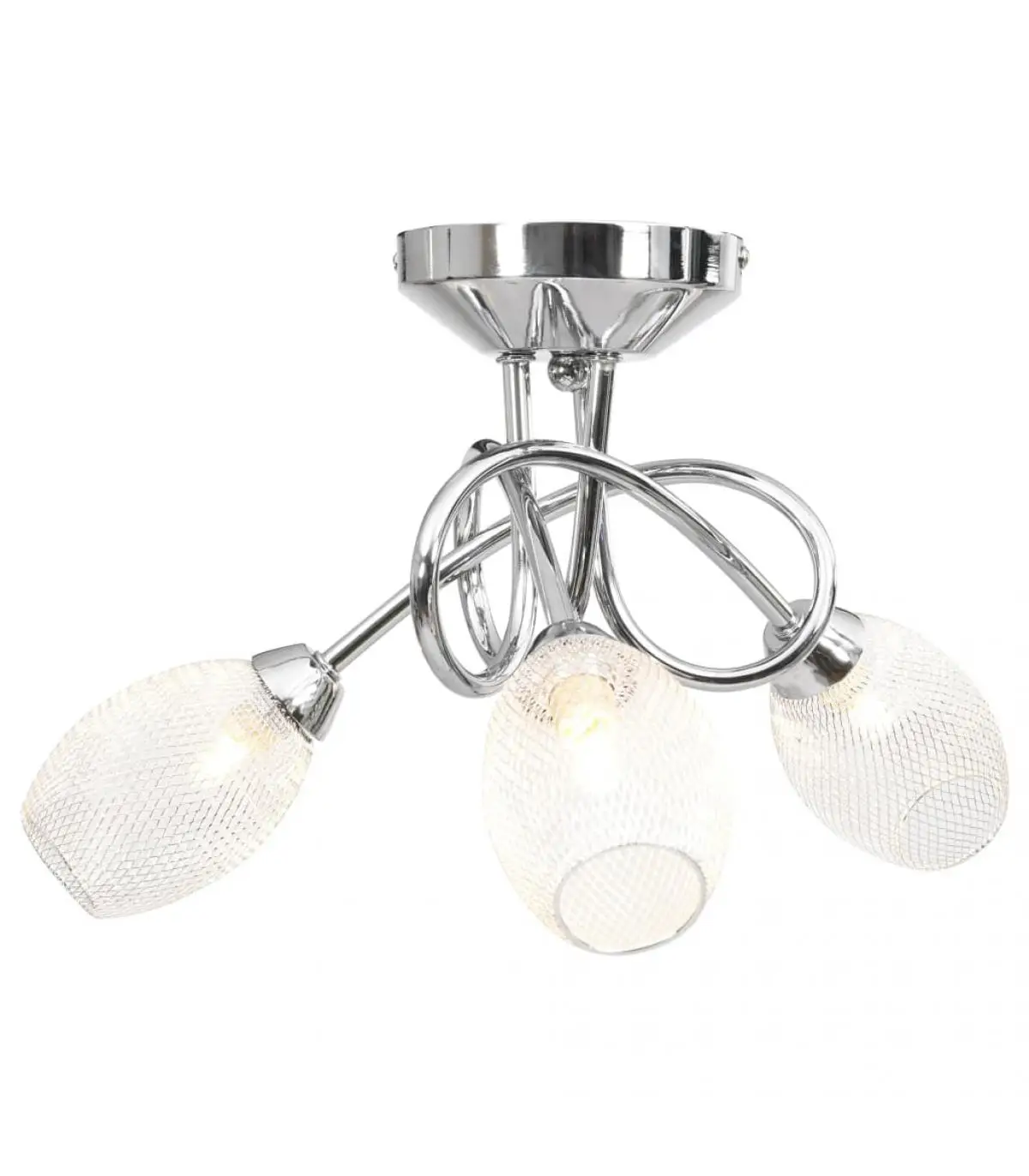 Ceiling sconces ceiling lamp with Chrome screens 3 bulbs G9