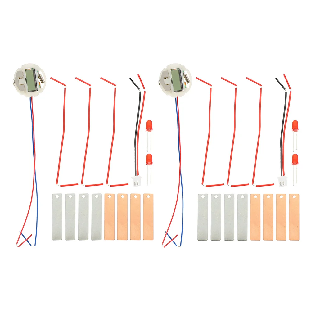 

2 Sets Fruit Experiment Science Kit Self Made Device Metal Student Toy Prop Clock Child Supply