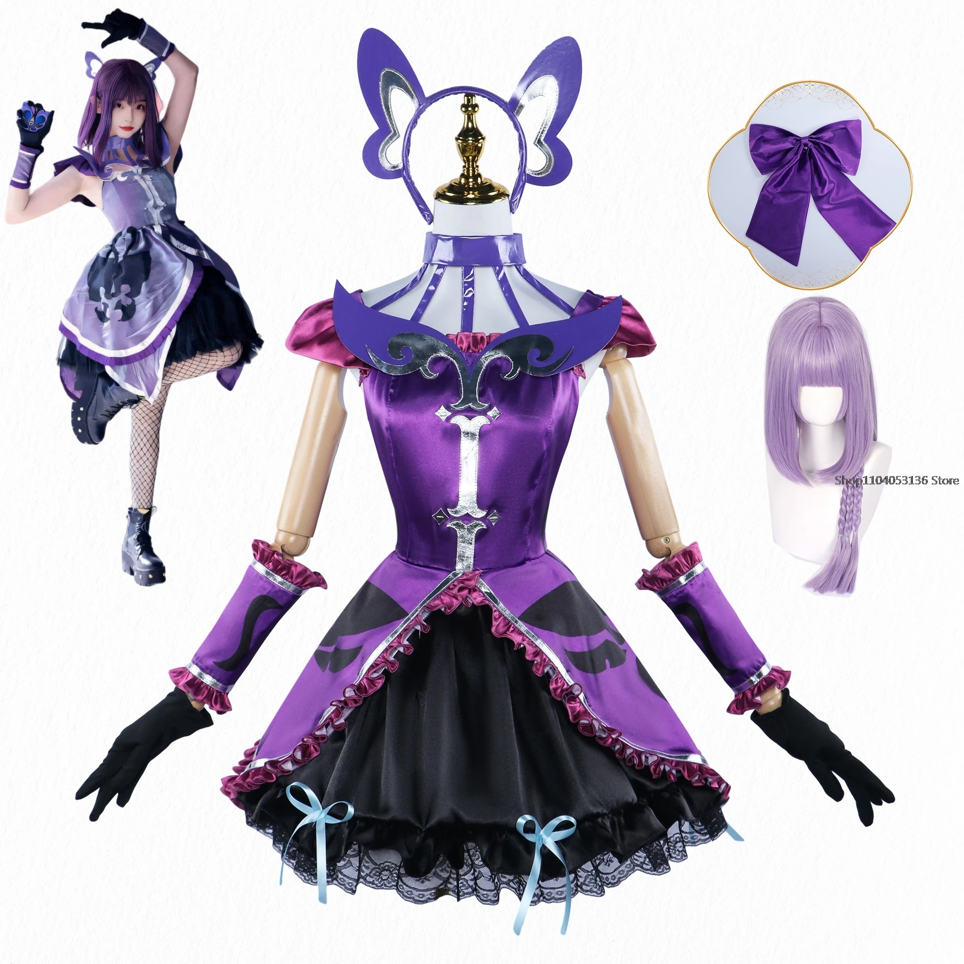 Anime Balala die Feen Cosplay magische Fee Kostüm Perücke Schuhe Mädchen Halloween verkleiden Cosplay de Mujer Loli weibliche Uniform