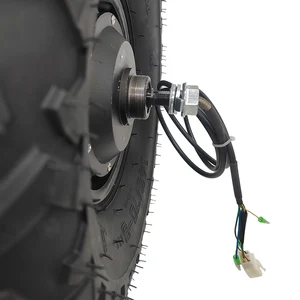 عزم دوران عالي 24 فولت 36 فولت 48 فولت 350 واط 500 واط طقم محرك كهربائي بدون فرش 14.5 بوصة إطارات الطرق الوعرة أفضل 10 عجلات كهربائية للمبيعات للسيارة - No2