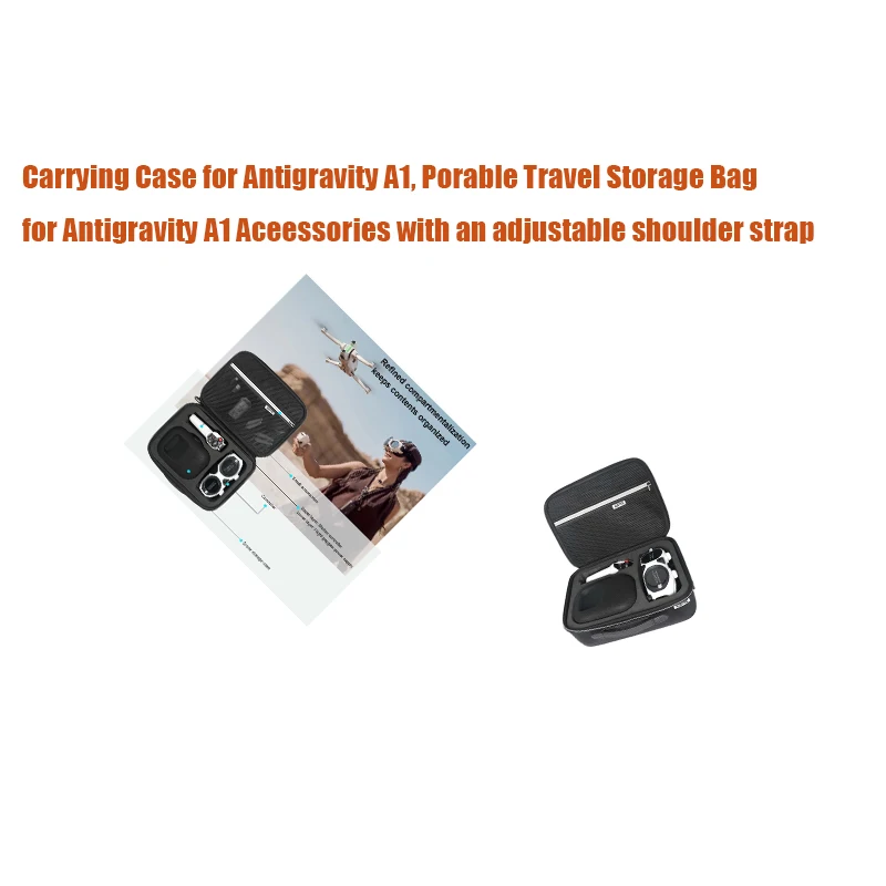 

Carrying Case for Antigravity A1, Porable Travel Storage Bag for Antigravity A1 Aceessories with an adjustable shoulder strap