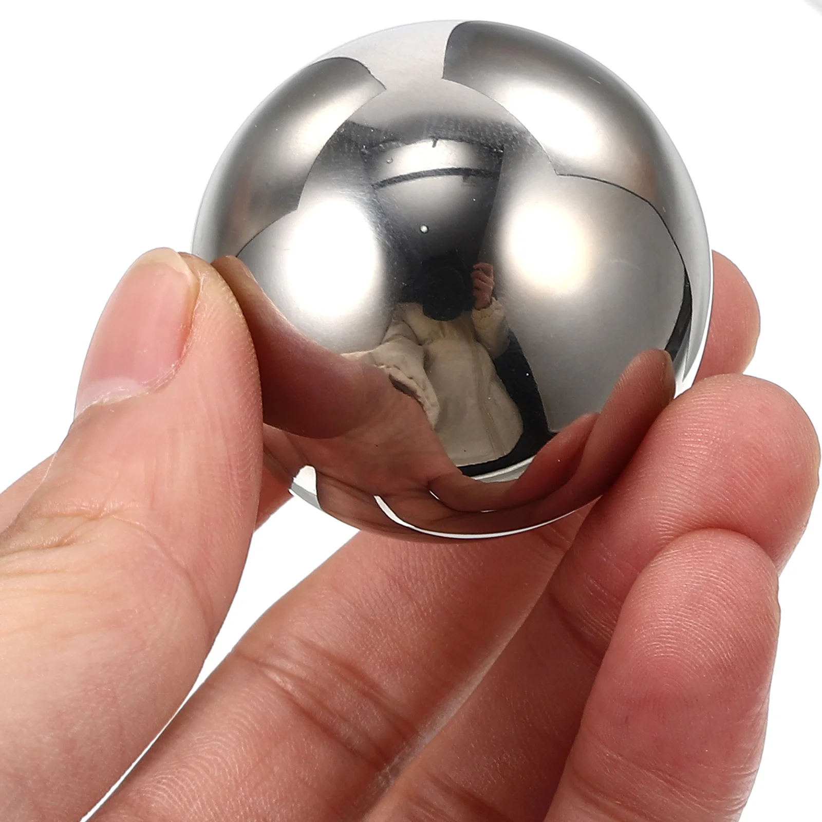 2 Pcs Stainless Steel Ice Stones Metal Cubes Chilling Balls Block Round