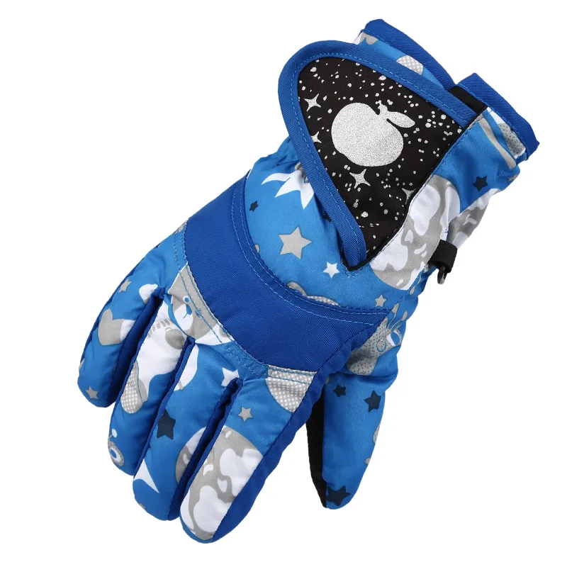 Guantes cálidos impermeables para niños y niñas, manoplas profesionales de esquí, nieve, a prueba de viento, esquí, Snowboard, 3-7 años, Invierno