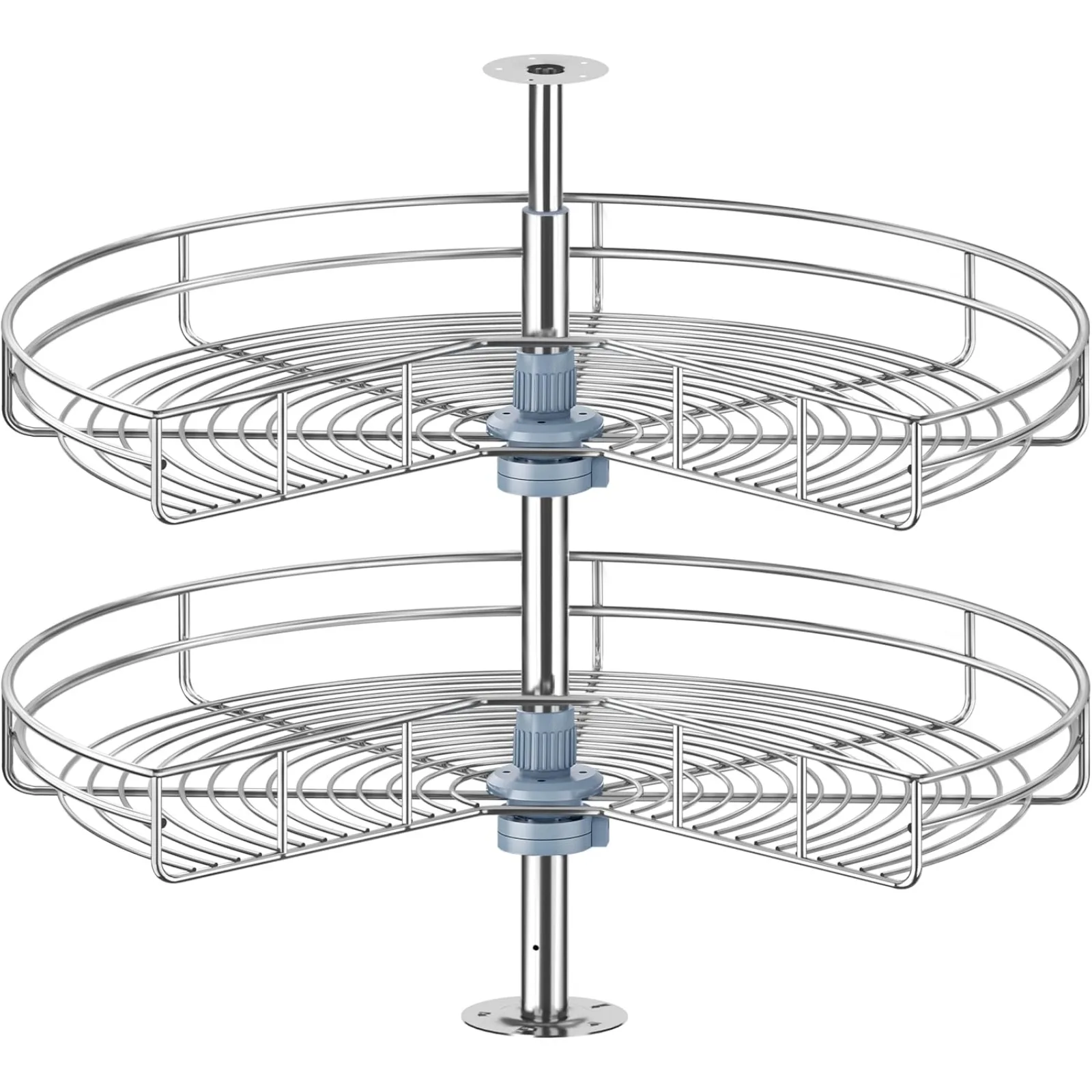 

US 32" Lazy Susan for Corner Cabinet, Lazy Susan Replacement Shelves Turntable for Cabinet,Chrome Rotating Storage Rack