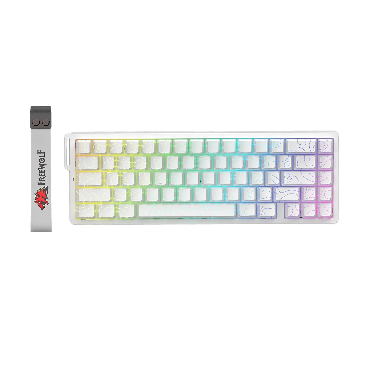 F68PRO three mode RGB magnetic axis mechanical keyboard