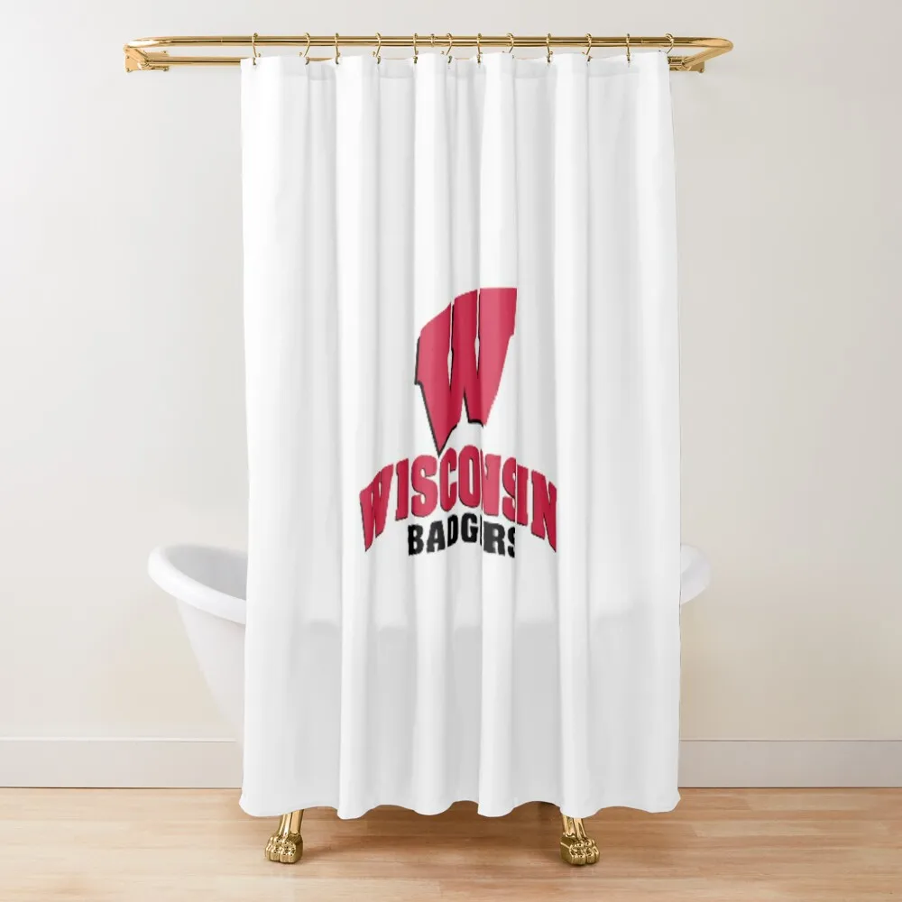 

Wisconsin University Shower Curtain Bathroom Decor Bathroom Box Curtain