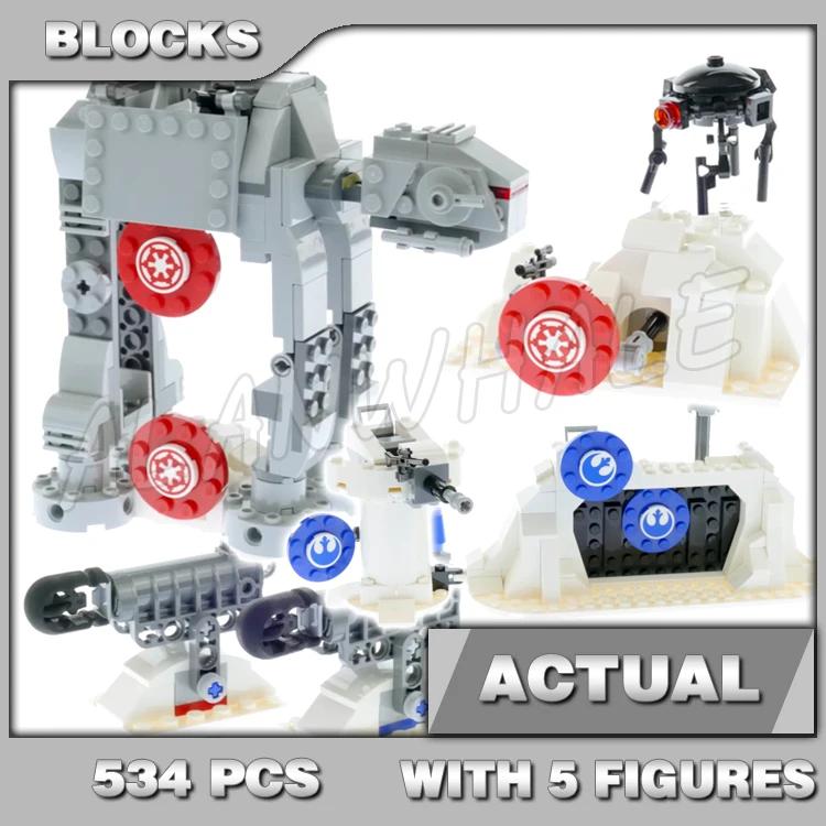

534pcs Star Plan Action Battle Echo Base Defence Blaster Tower AT-AT Walker 11423 Building Blocks Toy Compatible With Model