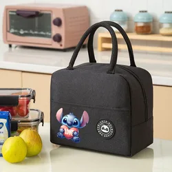 Disney Lilo &Stitch Cartoon Lunch Bag for Kids Waterproof Insulated Outdoor Picnic Handbag Foil Meal Pack Thermal Insulation Box