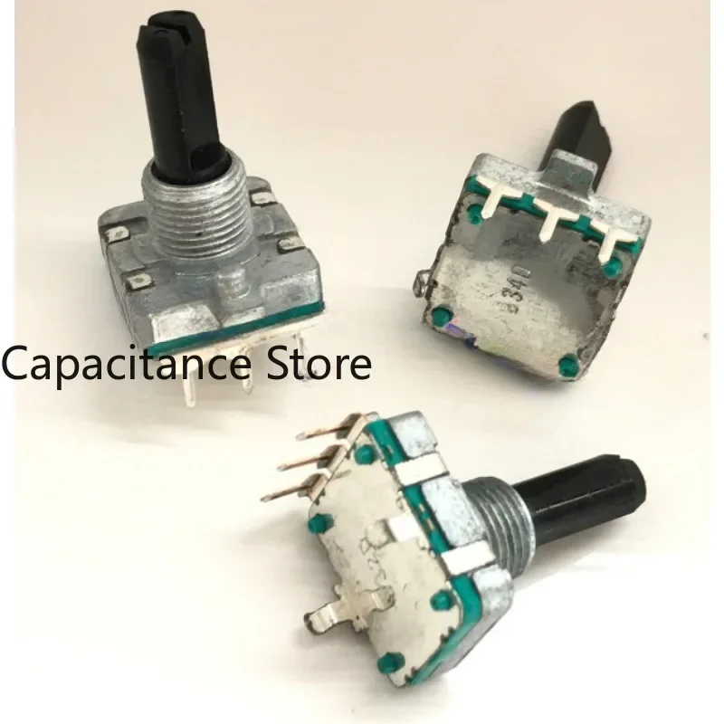 

5PCS EC16 rotary encoder without positioning, 24 pulse digital potentiometer shaft length 20mm