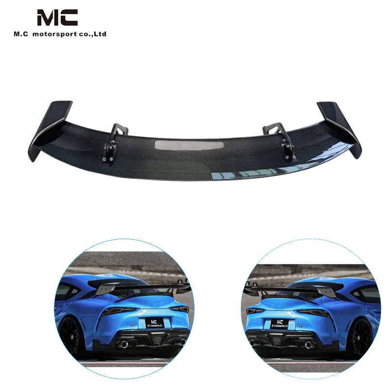 For Toyota Supra A90 A91 MK GR Carbon Fiber Rear Spoiler A Style Rear Wing