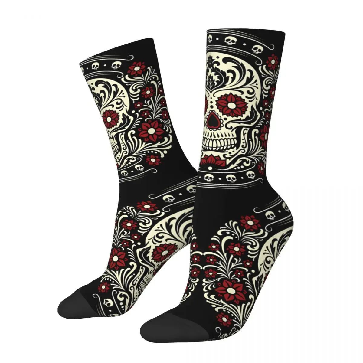 

Hip Hop Retro Day Of The Dead Crazy Men's compression Socks Unisex Day Of The Dead Street Style Seamless Printed Funny Novelty