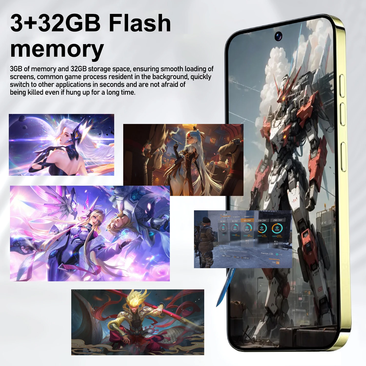 FUFFI-S24 Pro، هاتف ذكي Android، 6.528 بوصة، 3+32 جيجابايت ROM، بطارية 4000 مللي أمبير في الساعة، 2+8 ميجابكسل، هاتف محمول، Google Play، SIM مزدوج، هواتف محمولة #4