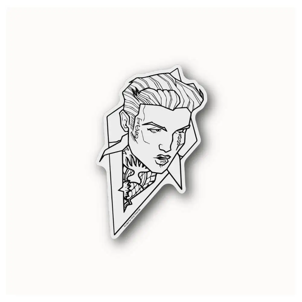 Elvis The King Waterproof Stickers For Decorating Car Windows Motorcycles And Computers.