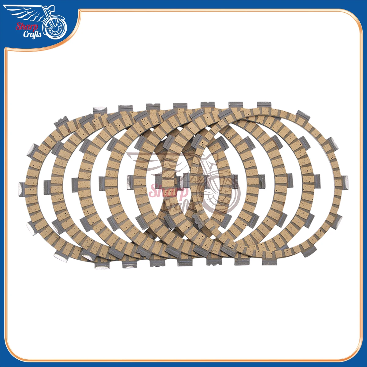 Motorcycle Parts 7x Clutch Friction Plates Discs For Yamaha MT-07 700 MT-03 660 XT660 XT660R/X/Z TENERE Drag Star XVS650